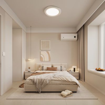 现代奶油风卧室