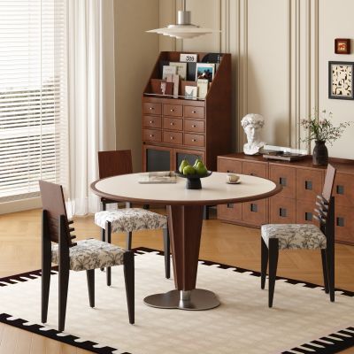 复古中古餐桌椅 圆餐桌椅 中古风圆餐桌椅 休闲桌椅