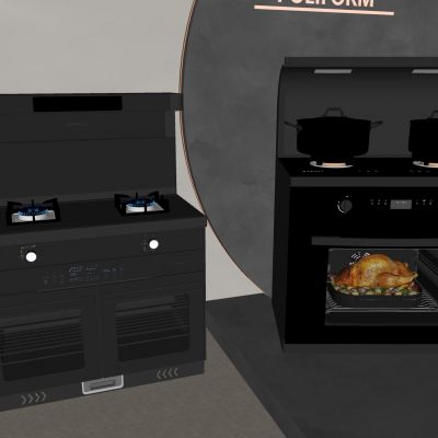 油烟机灶具集成灶 厨具蒸箱烤箱一体 燃气灶锅