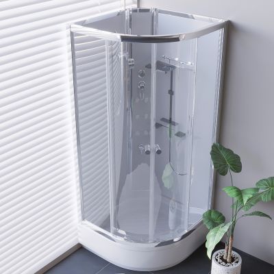 弧形玻璃淋浴间 淋浴房淋浴花洒 