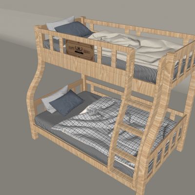 实木上下床上下铺 儿童高低双层床