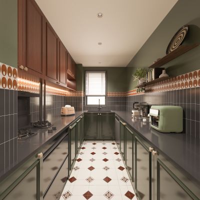 中古风厨房