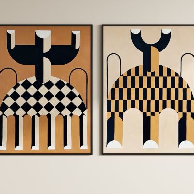 抽象法式装饰画 挂画