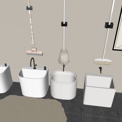 拖把池拖布墩布池 水龙头