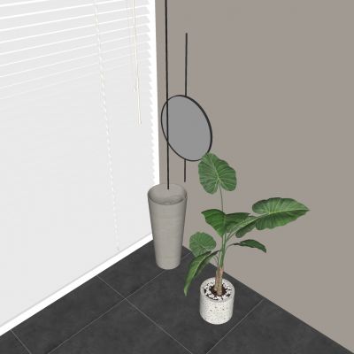 北欧立柱洗手盆 落地陶瓷洗手池 圆形台盆洗脸盆