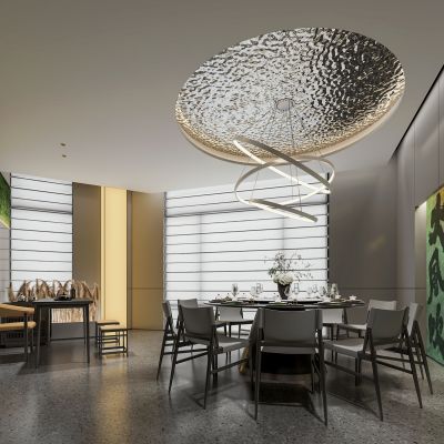 现代餐饮包间 包厢3D模型