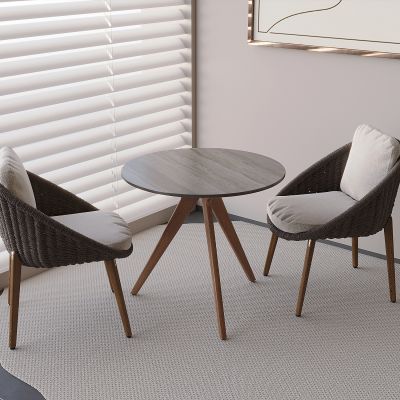  实木休闲茶桌椅