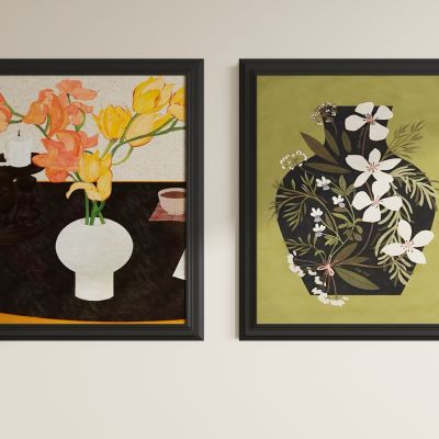 法式抽象装饰画 挂画