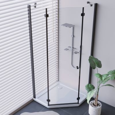 弧形玻璃淋浴间 淋浴房淋浴花洒 