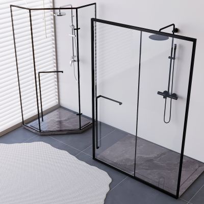 玻璃淋浴间淋浴房 淋浴花洒