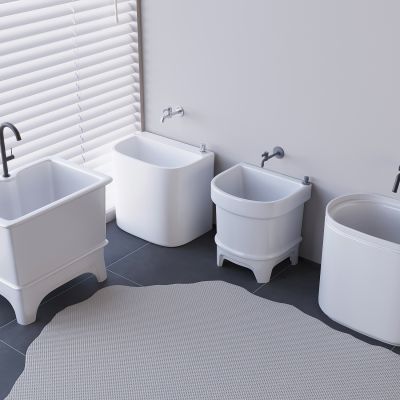 拖把池拖布墩布池 水龙头