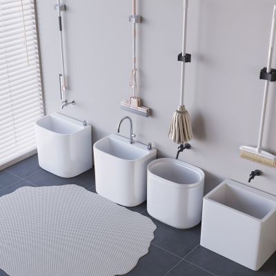 拖把池拖布墩布池 水龙头