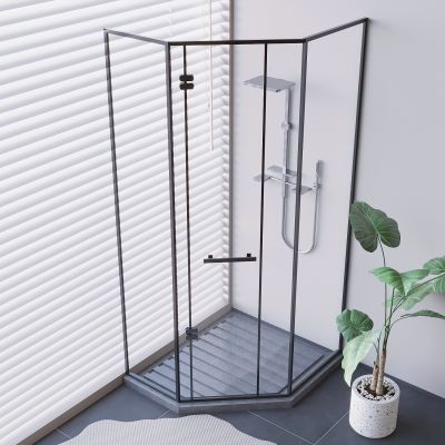 弧形玻璃淋浴间 淋浴房淋浴花洒 