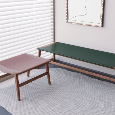 中古风实木长凳子