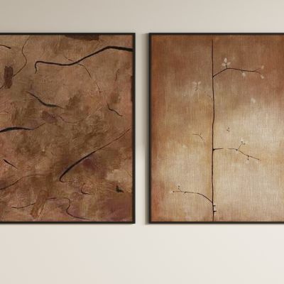 中古风侘寂装饰画 挂画