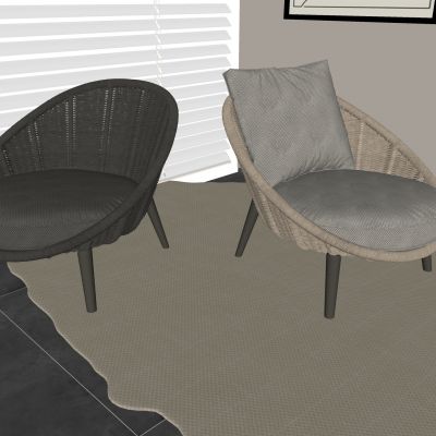 软包靠背沙发凳