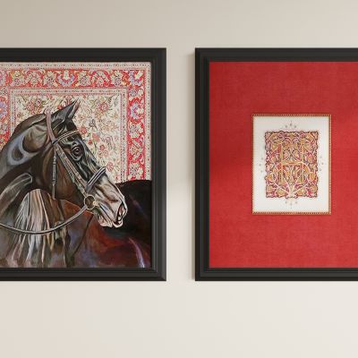 法式抽象装饰画 挂画