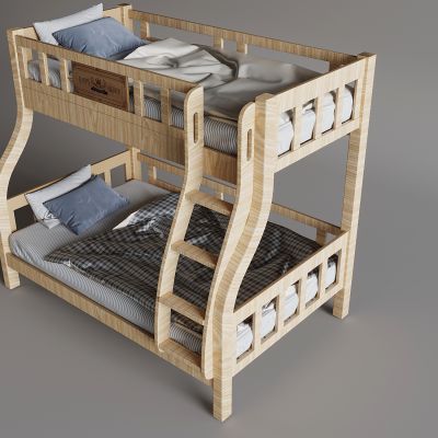 实木上下床上下铺 儿童高低双层床