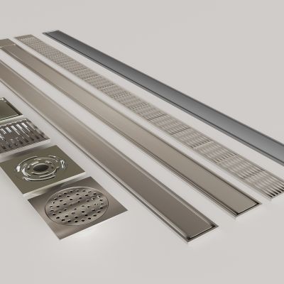 现代不锈钢地漏 排水孔排水口 极简长条防臭地漏