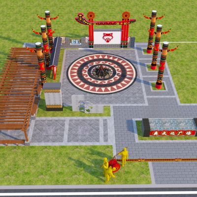 中式彝族文化广场