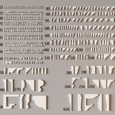 法式线条石膏线 天花角线檐口线 顶角阴角线踢脚线 装饰线条