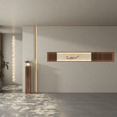 新中式茶室 餐厅 客厅 背景墙