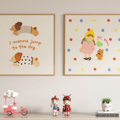 奶油风儿童装饰画 挂画