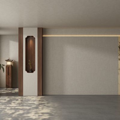 新中式茶室 餐厅 客厅 背景墙