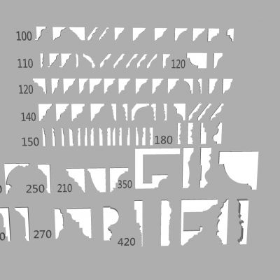 法式线条石膏线 天花角线檐口线 顶角阴角线踢脚线 装饰线条