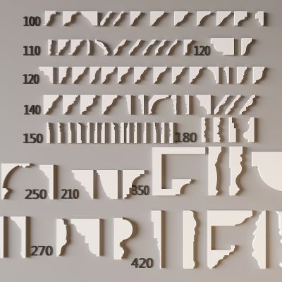 法式线条石膏线 天花角线檐口线 顶角阴角线踢脚线 装饰线条