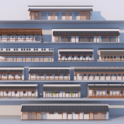 中式廊亭 休闲廊架