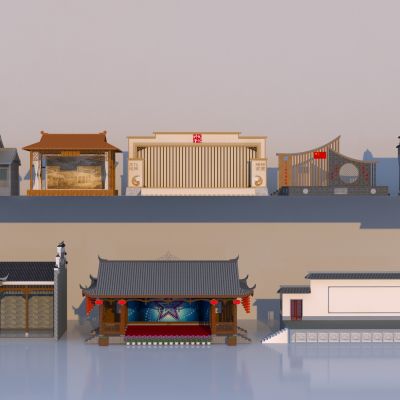 中式乡村民俗大舞台 百姓大舞台