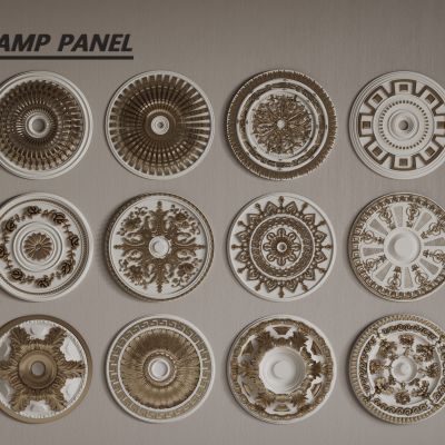 欧式灯盘 圆形灯盘 金属灯盘