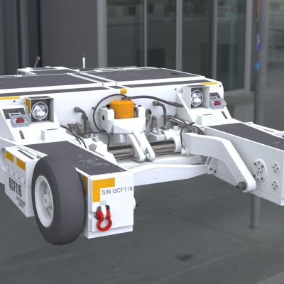 机库甲板牵引车航空母舰甲板车辆地勤