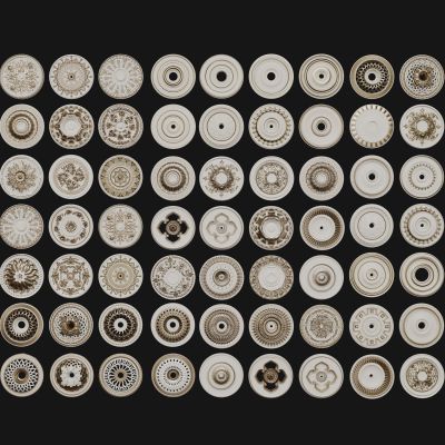 欧式灯盘 圆形灯盘 金属灯盘