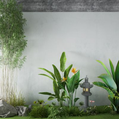 新中式景观小品