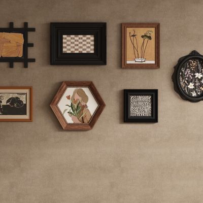 中古风复古装饰画 照片墙