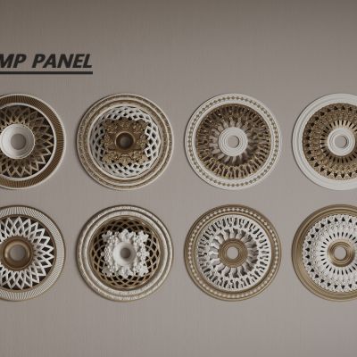 欧式灯盘 圆形灯盘 金属灯盘