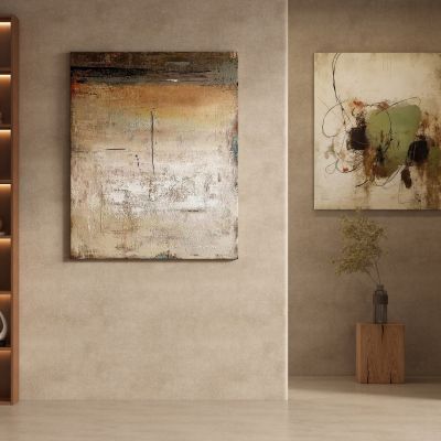 中古风侘寂装饰画挂画