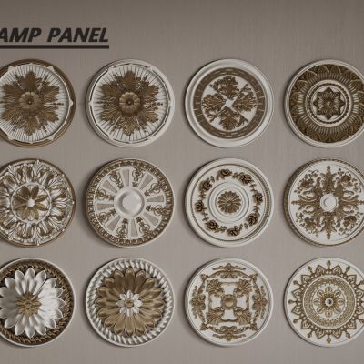 欧式灯盘 圆形灯盘 金属灯盘