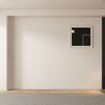 中古风侘寂风客厅 餐厅 茶室背景墙