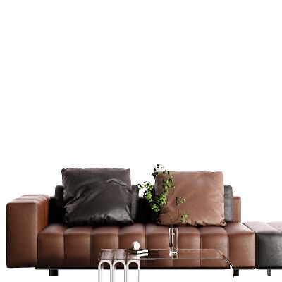现代皮革沙发