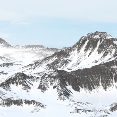 现代雪山山地山脉