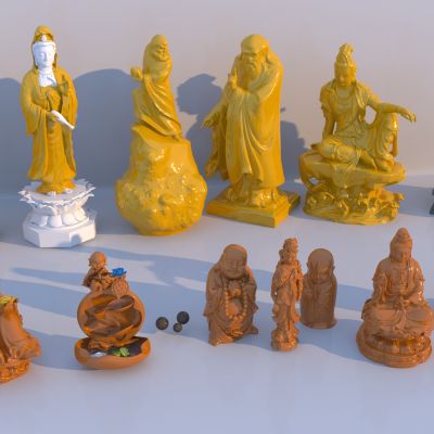 中式佛家雕塑小品