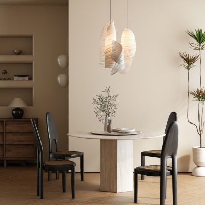 侘寂复古家居餐厅 侘寂餐厅  侘寂餐桌椅