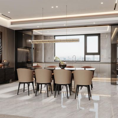 现代轻奢极简餐厅