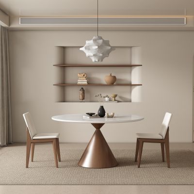 中古风侘寂餐厅餐桌椅