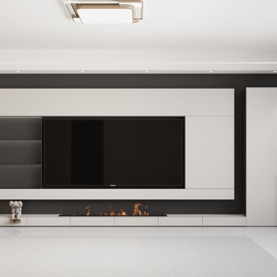 现代黑白灰客厅