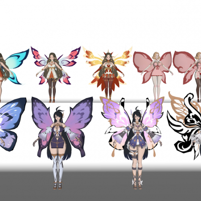  现代二次元美女