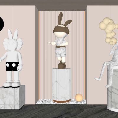 卡通雕塑公仔摆件